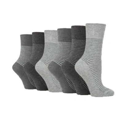 Image of SOCK SHOP GENTLE GRIP 6 Pairs of Ladies Socks, Size UK 4 8 (6 X RH246)