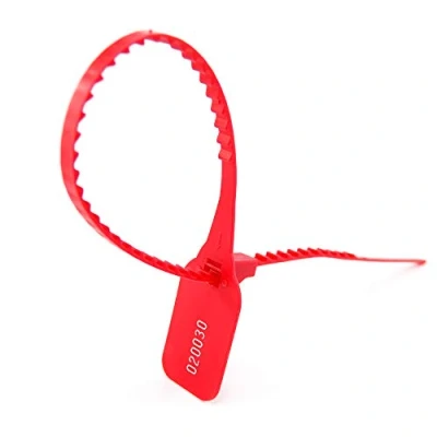 Image of Security Tags Numbered Pull Tites Secure Anti Tamper Seals(100pcs X Red)