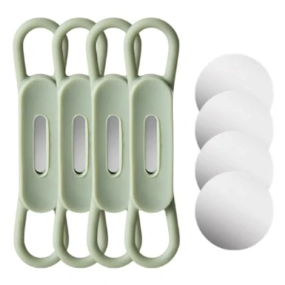 Image of HUANIZI 4Pcs Magnetic Pen Holder for Desk, Refrigerator, Whiteboard, Silicones Desk Marker