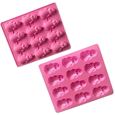 Image of Golddunes Sleeping Pigs Silicone Mould Ice, Yoghurt, Candy, Sweet, Jelly, Wax, Chocolate, Muffin, Soap, Cake, Baking