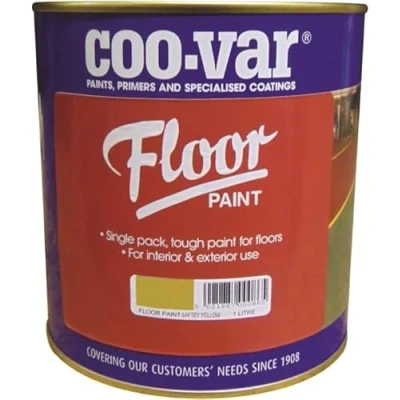 Image of Coo Var? Floor Paint Safety Yellow 1ltr 111/G136/776/D