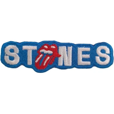 Image of Rolling Stones The No Filter Iron On Patch One Size (Blue, White, Red)