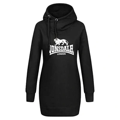 Image of Lonsdale Women&#039;s Pitlessia Sweat Dress, Black/White, S