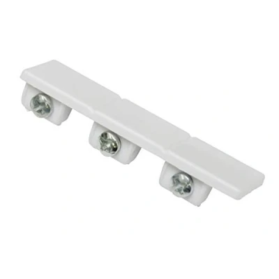 Image of GARDINIA End Piece For 2 Track Rails GE2 Models, Pack, Plastic, White
