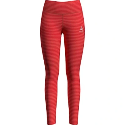 Image of Odlo Tights Element Light Aop Women&#039; S Leggings Hot Coral Ss20, X Small
