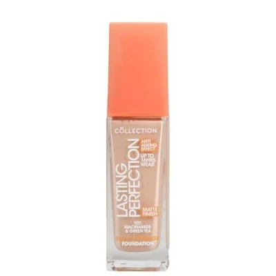 Image of Collection Cosmetics Lasting Perfection Matte Foundation, Full Coverage, Anti Ageing Effect, 10N Buttermilk Neutral 27ml