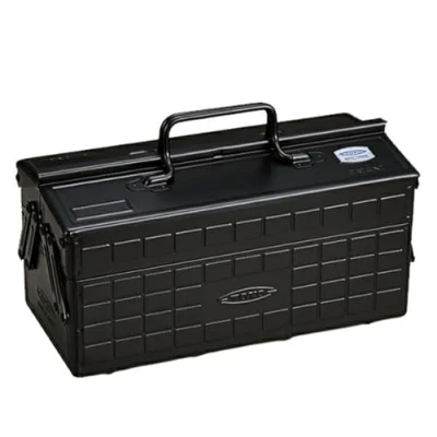 Image of Toyo ST 350BK Color 2 Tier Tool Box, Black