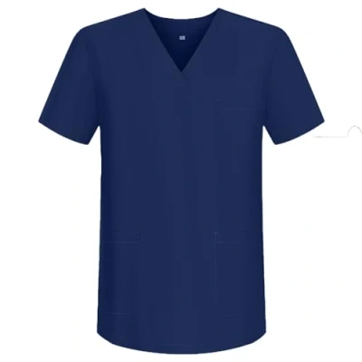 Image of MISEMIYA V Neck Scrub Top Unisex Mz 817 Medical, Navy Blue 88, M