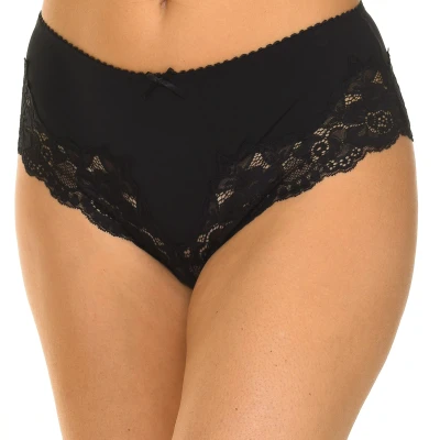 Image of Guess Womenss high lace panties O97E12MC02X Black Size Medium