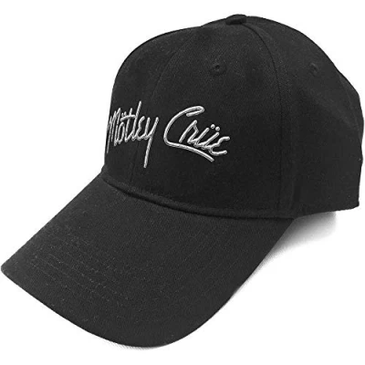 Image of Band Monkey Motley Crue Unisex Baseball Cap Logo (Sonic Silver)