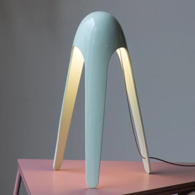Image of Martinelli Luce Cyborg LED table lamp, blue