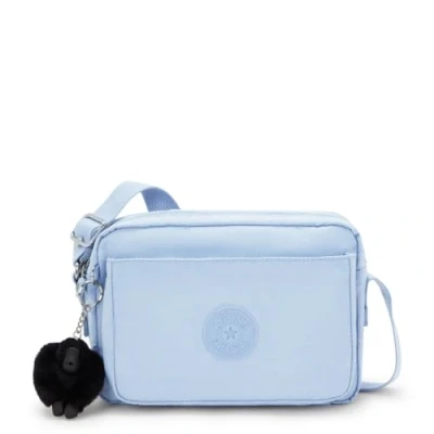 Image of Kipling ABANU M Medium crossbody, Cloudy Sky Blue (Blue)