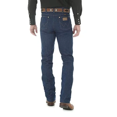 Image of Wrangler Men&#039;s 0936 Cowboy Cut Slim Fit Jean, Antique Wash, 36W x 30L Blue