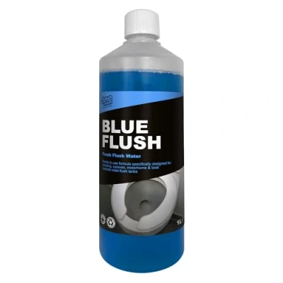 Image of One Chem Professional Toilet Cleaner Blue Flush for Caravan &amp; Motorhome, 1 Litre, Fluid, Formaldehyde Free