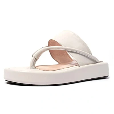 Image of L37 HANDMADE SHOES Women&#039;s I&#039;m SO Excited Sandal, White, 10 UK