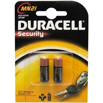Image of Duracell Batteries (Cylindrical, A23/MN21 x2 Battery (Alkaline)