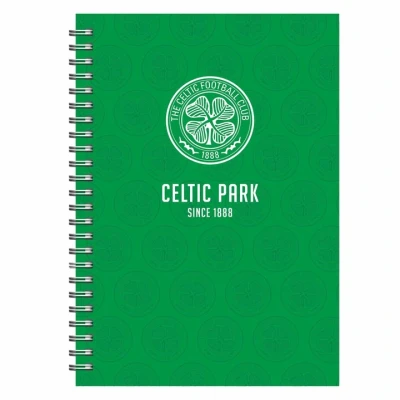 Image of Celtic FC Spiral Crest A5 Notebook