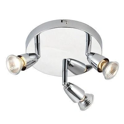 Image of Amalfi Triple 50W spot Light Chrome Plate 43279