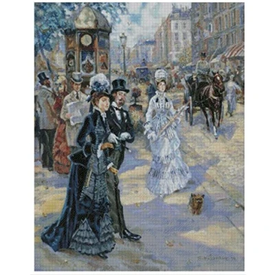 Image of Go to A Ball series 2,14ct counted cross stitch kit,313 * 400stitch,64 82cm Egyptian cotton Big kits