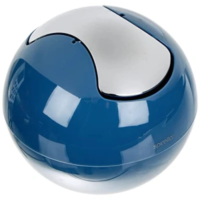 Image of Spirella Bowl Collection Bin Diameter 16 x 14 cm 1 Litre, Polystyrene, Blue