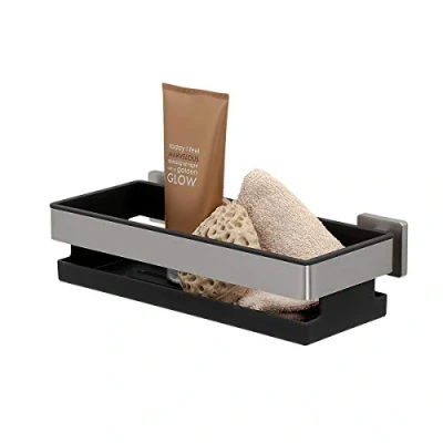 Image of Tiger Dock Shower Basket, Stainless Steel Brushed, 30 x 8 13.8 cm