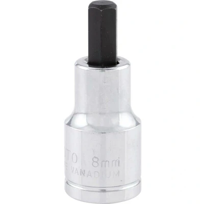 Image of Yamoto 8mm x 55mm Hex Bit Socket 1/2&quot; Square Drive