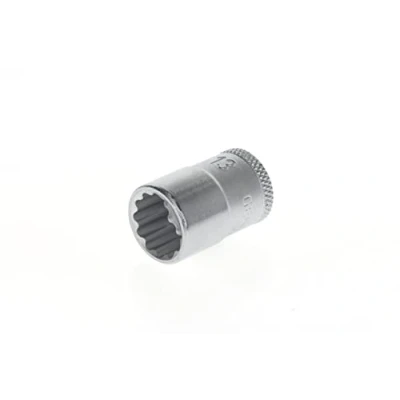 Image of GEDORE Socket, 3/8&quot; 10 mm drive, Bi hex, 13 AF, Tool, D 30 13, Chrome plated steel