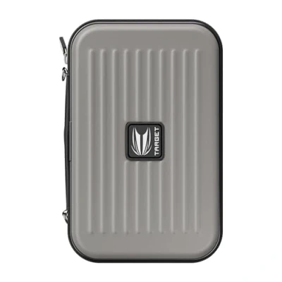 Image of TARGET Darts Takoma XL Wallet, Grey Case Holds 6 Darts, Protective EVA Dart Holder with Double Zip Lock Inner Pouches Professional Accessories