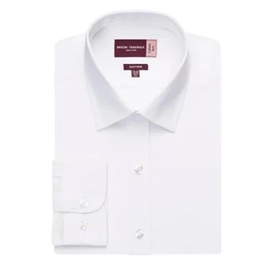 Image of Brook Taverner Men Rapino Br097/7539 Mens Shirt Long Sleeve White 15.5 White,