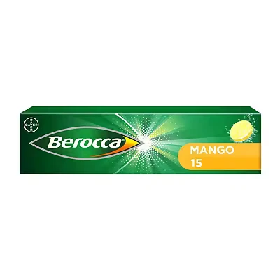 Image of Berocca Mango Effervescent Tablets 15