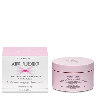 Image of L&#039;Erbolario Hyaluronic Acid Body Cream Intensive Moisturising Triple Action 200 ml