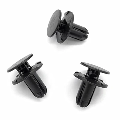 Image of VVO Fasteners Black Plastic Front Bumper &amp; Trim Fastener Clips for Hyundai i30, Santa Fe, Tucson, (Pack of 10)