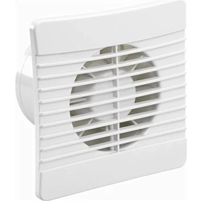 Image of Airvent 431301 Low Profile Extractor Fan Standard with Backdraught Shutters 100mm 4&quot; Slimlilne White