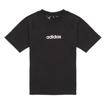 Image of adidas Unisex Kids Essentials Linear Logo T Shirt, Black, 7 8 Years