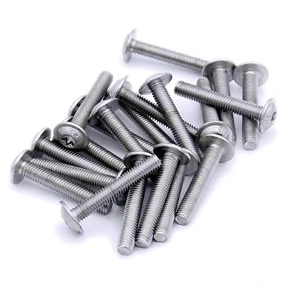 Image of M3 (3mm x 10mm) Flanged TX Socket Button Machine Screw (Bolt) Stainless Steel (A2) (Pack of 20)