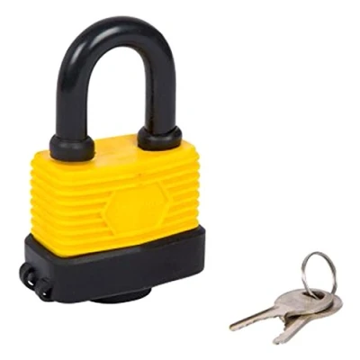 Image of Fort Knox 77008 50mm Weather Resistant Padlock, Yellow