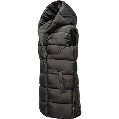 Image of Navahoo Madilynaa Women&#039;s Quilted Outdoor Vest with Hood XS XXL, anthracite, S