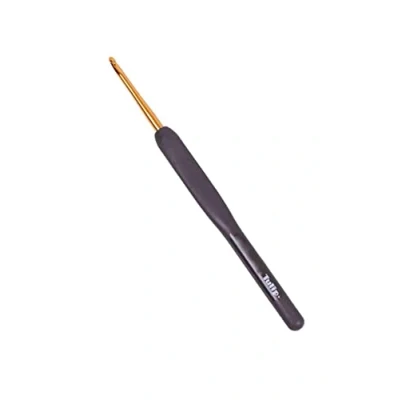Image of Tulip Crochet Hook, Black, Gold, One Size