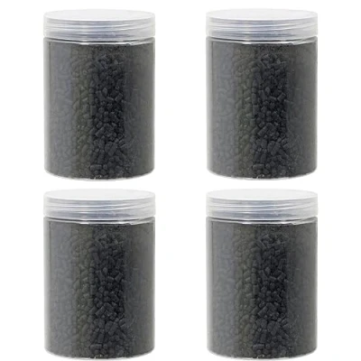 Image of SPARES2GO Charcoal Carbon Filter Refill Activated Granules for Rangemaster Cooker Hood (Pack of 4, 400g)