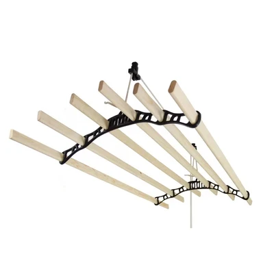 Image of MonsterShop Clothing Airer Ceiling Pulley Black 2.4m