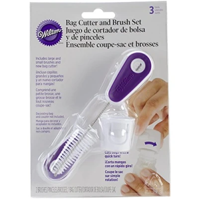 Image of Wilton Bag Cutter and Brush Set White