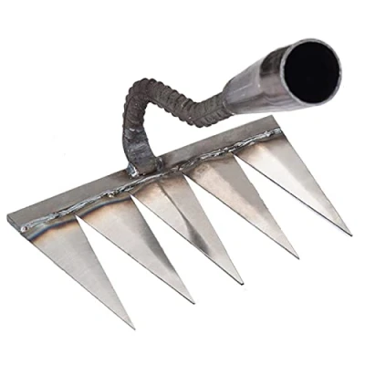 Image of ＨＡＯＡＮＧＺＨＥ Garden Rake Heavy Duty Soil Rake, Carbon Steel For Gardening, Leaf Turf Grass Cutter, Tools, Einfach zu bedienen