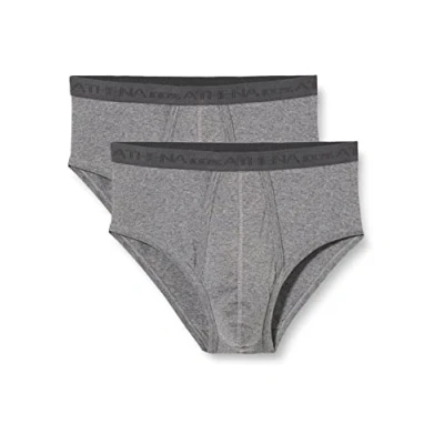 Image of Athena Men&#039;s Basic Bio 9820 Slip, Gris (Gris Marl 0260), 3 (Pack of 2)