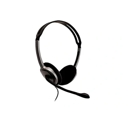 Image of V7 HA212 Lightweight Stereo Headset with Microphone Black &amp; Grey
