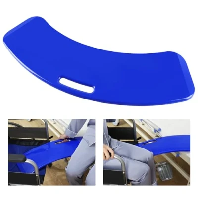 Image of LOSCHEN Transfer Board, Patient Slide Assist Device for Transferring or Handica from Wheelchair to Bed, Toilet, Tub, Car Board with A Handle（Blue）