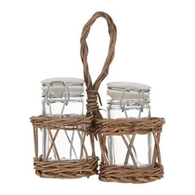 Image of Premier Housewares Country Cottage Salt and Pepper Set of 2, Grey