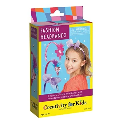 Image of Creativity for Kids Fashion Headbands Mini Craft Kit Makes 3 DIY Hair Accessories Girls (New Packaging)