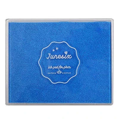 Image of Large Size Craft Ink Stamp Pads, Washable Scrapbooking Finger Paint Pad for Kids, Pads Rubber Stamps, DIY Cards, Paintings, Baby Footprint Handprint (Pale Blue)