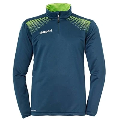 Image of Uhlsport UHLSH Kids Goal 1/4 Zip Top Sweatshirt petrol/flash green, 164