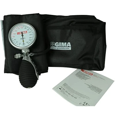 Image of Boston Sphygmomanometer, professional blood pressure meter, black cuff and pouch